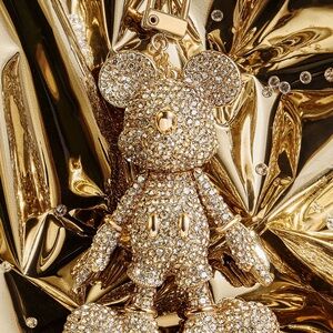 BAUBLEBARB Mickey Mouse Disney Bag Charm GOLD GLITTER